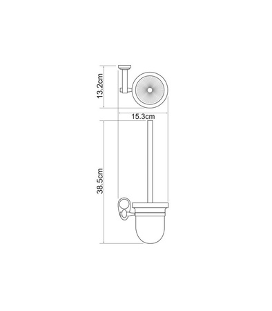 Щетка для унитаза WasserKRAFT Main K-9227C Хром